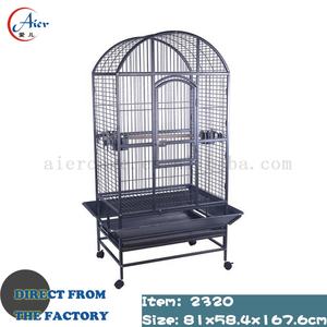 <span class=keywords><strong>Cage</strong></span> à oiseaux extra large en fer forgé de 6 x 5 pieds, revêtement en poudre, écologique, accessoires pour éleveurs d'oiseaux, support suspendu pliable - Product Image 3
