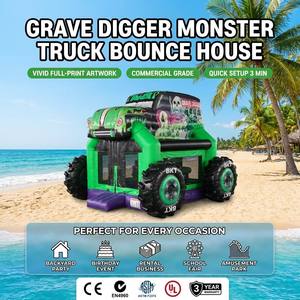 Casa Inflable con Tobogán de Monster Truck para Fiestas Infantiles, Grado Comercial, Certificación CE EN4960 ASTM F2374 UL, 3 Años de Garantía - Product Image 4