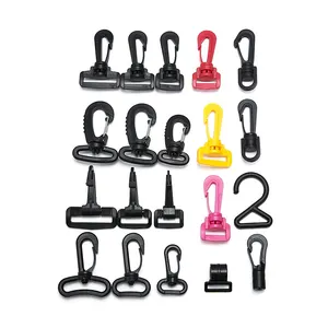 Lanyard Hooks Mini Snap Clip Hook Spring Hanging Plastic Bag Holder Keychain Hook for Face Protectors Key Chian