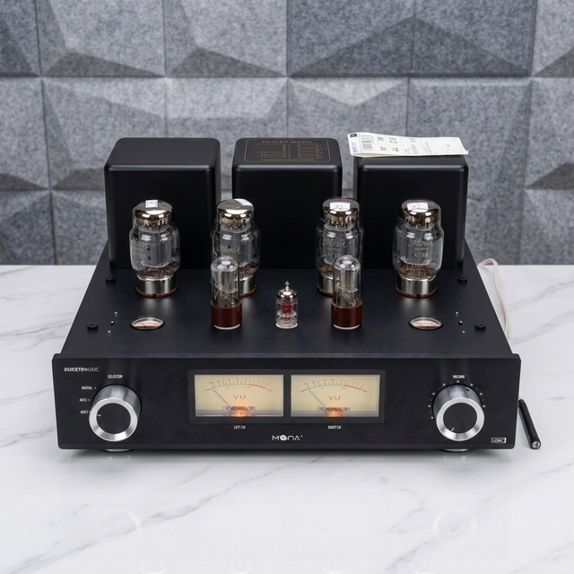 Mona DOC-Certified 56W X 2 2.0 Channel Aluminium Hi-Fi Power Amplifier Imported Components Retro Home Theater Best-Seller Europe