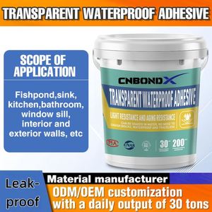 Revêtement imperméable transparent en polyurée, pas besoin de casser les carreaux, mastic de réparation des fuites pour salle de bain, rebords de fenêtre, murs extérieurs - Product Image 2