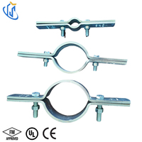 Collier de fixation pour tuyau UTT50, support stabilisateur de tuyau en acier au carbone électrogalvanisé, certifié UL FM CE pour bâtiments