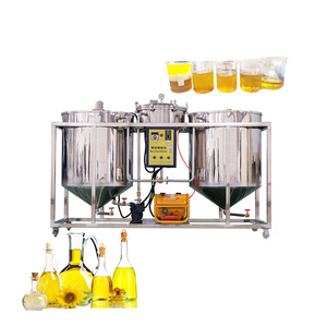 Machine <span class=keywords><strong>de</strong></span> raffinage d'huiles végétales (sésame, <span class=keywords><strong>avocat</strong></span>, noix, huile <span class=keywords><strong>de</strong></span> palme) en acier inoxydable, petite capacité 500 kg/jour - Product Image 1