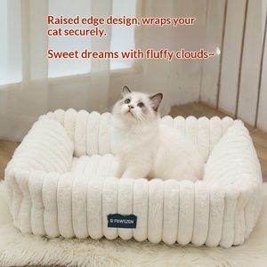 Sınır Ötesi Kulübe Çıkarılabilir Kare Kumaş Evcil Hayvan Yuvası Çekilebilir Tavşan Kedi Kalınlaştırılmış Evcil Hayvan Minderi Toptan Satış - Product Image 4