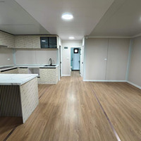 Maison préfabriquée extensible en acier à double paroi de 20 à 40 pieds avec cuisine et chambre pour villa et bureau à domicile