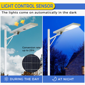 Farola <span class=keywords><strong>Solar</strong></span> LED para Exteriores de 40W/<span class=keywords><strong>60W</strong></span>/80W, Poste de Luz <span class=keywords><strong>Solar</strong></span> de Aluminio Impermeable IP65 para Carreteras y Estacionamientos, SMD DC con Certificación ROHS - Product Image 3