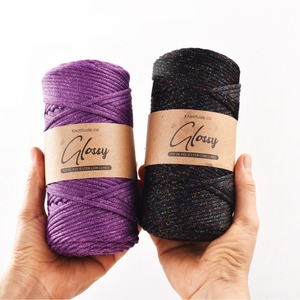 Corda 100% in macramè in poliestere più venduto transfrontaliero 3mm in <span class=keywords><strong>filo</strong></span> d'argento dorato lavorato a mano a maglia fai da te 100 iarde Per rotolo rivestito Per - Product Image 2