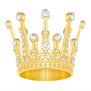 Nouveau or Rose couleur métal <span class=keywords><strong>couronne</strong></span> gâteau d'anniversaire diadèmes argent <span class=keywords><strong>cercle</strong></span> <span class=keywords><strong>couronne</strong></span> Stock rond fête Mini couronnes - Product Image 1