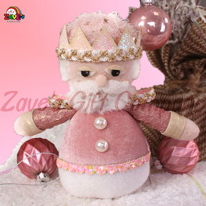 Zaves 5.5 Pouces Rose Bonhomme De Neige Père Noël <span class=keywords><strong>Soldat</strong></span> <span class=keywords><strong>Petit</strong></span> Ornement Ensemble Intérieur Article De Noël Décoration Chaude Usine En Gros - Product Image 5