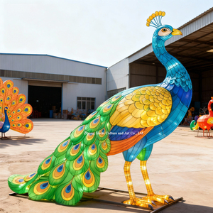 Водонепроницаемый прочный Фонарь ручной работы с изображением павлина животных для пасхальных и рождественских зоопарков - Product Image 3