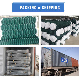 รั้วห่วงโซ่ปศุสัตว์รั้วเหล็กชุบสังกะสีเป็นมิตรกับสิ่งแวดล้อมสวนเคลือบพีวีซี - Product Image 5