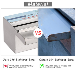 <span class=keywords><strong>PONDO</strong></span> 316สแตนเลสสตีล Spillway เกลือน้ำทนต่อการกัดกร่อนน้ำพุน้ำตกสระว่ายน้ำได้รับการออกแบบ (12นิ้ว) - Product Image 2