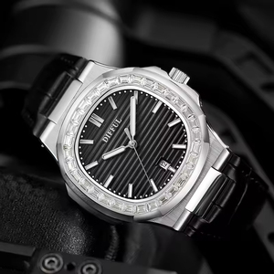<span class=keywords><strong>Montre</strong></span> à quartz pour homme de marque supérieure, <span class=keywords><strong>bracelet</strong></span> en <span class=keywords><strong>cuir</strong></span>, cadran en verre, <span class=keywords><strong>bracelet</strong></span> de 20 mm, boîtier en acier inoxydable, <span class=keywords><strong>montre</strong></span> de luxe pour homme - Product Image 4