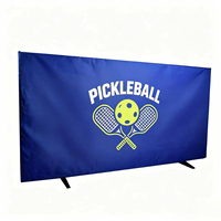 Venta al por Mayor de Fábrica, Marca Zhuoling, Barrera Portátil para Cancha de Tenis de Mesa, Oxford+Tubo Galvanizado, 140x75cm, Logotipo Personalizado