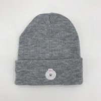 Nieuw Binnen Winter Unisex Gebreide Muts Custom Logo Beanie Met Borduurwerk Streetstyle Pet Met Stripfiguur Patroon