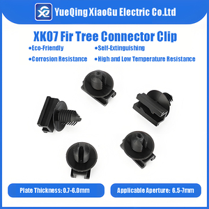 Connecteur à clip XK07 avec prise en forme de <span class=keywords><strong>sapin</strong></span> pour trou rond de 6,5-7 mm et épaisseur de plaque de 0,7-6 mm 155-03800/151-01278/ FT6LG-AMP - Product Image 2