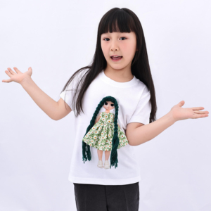 T-shirt ANSOO personnalisé pour enfants, transformation magique, poupée de conte de fées - Product Image 3
