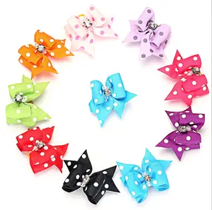 10 colours cute pet grooming dog bows hair accessories puppy bowknot dog hair bows