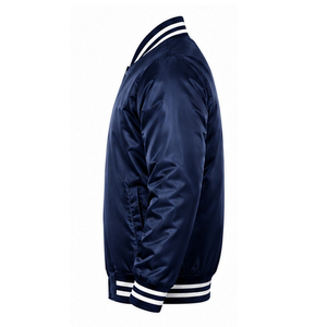 High Quality Customized Design Men Satin <b>Jacket</b> <b>Winter</b> Solid Pattern Quick Dry Breathable Wholesale Customized Front Logo Custom - Product Image 4