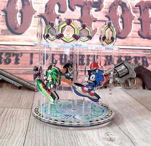 OEM ODM <span class=keywords><strong>Anime</strong></span> Hedgehog Acrylic Carousel Video Game Gifts Acrylic Standee Gifts Hedgehog Gifts Gifts for Gamers 00S Nostalgia Rac - Product Image 4