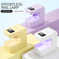 Lampe à ongles LED UV portable mini, trois couleurs, séchage rapide, alimentation USB, sèche-ongles compact, outil de manucure pour la maison et le salon