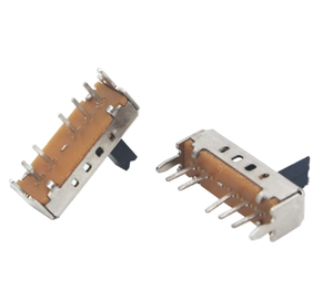 שורה כפולה חמש פינים אנכית togle מתג שקופית עם סוגר לטבול מסוג 12v 50ma עמיד pcb הר - Product Image 1