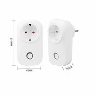 Prise intelligente EU 16A/20A AC100-240V Wifi Prise intelligente Prise de courant Coque en plastique Smart Life Boîtier en plastique Commande vocale à distance
