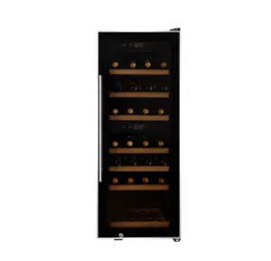 Compressor de garrafas para venda, compressor para armazenamento em atacado com 38 garrafas, refrigerador de vinho, frigorífico, zona dupla independente