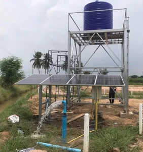 3 pollici pompa solare AC DC per irrigazione pompa acqua da pozzo profondo 1hp 750w trivellazione solare pompa dell'acqua con 1.5 pollici di uscita dell'acqua