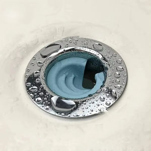 Filtre d'évacuation de baignoire en silicone pour la prévention des blocages de cheveux, filtre de drain de sol pour salle de bain, outil anti-cheveux et anti-obstruction - Product Image 1