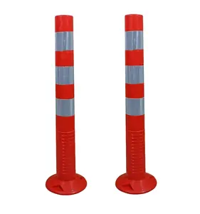 플라스틱 도로 경고 임시 교통 기둥 볼러드 가드 교통 안전 장비