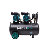 Mini compresseur MZB 1200wx2 50L Compresseur d'air silencieux Paintball sans huile
