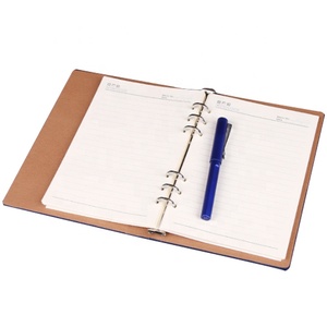 De hoja suelta impresión personalizada a5 pu Tapa dura anillo planificador <span class=keywords><strong>cuaderno</strong></span> de espiral - Product Image 3