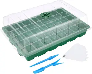 Seedling Trays Seed Starter Mini Propagator 40 Cells Per Nursery Tray With Lids seedlings trays for growing grasses for animals