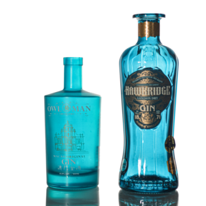 Botella de licor de vidrio <span class=keywords><strong>azul</strong></span> ámbar personalizada al por mayor 50cl a 75cl botellas de licor redondas vacías para Ropp Cap Vodka Gin <span class=keywords><strong>Tequila</strong></span> - Product Image 6