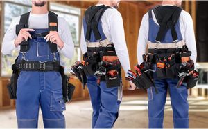 <span class=keywords><strong>Ceinture</strong></span> de travail robuste personnalisée en usine BSCI organisateur d'outils <span class=keywords><strong>ceinture</strong></span> à outils <span class=keywords><strong>avec</strong></span> <span class=keywords><strong>bretelles</strong></span> - Product Image 2