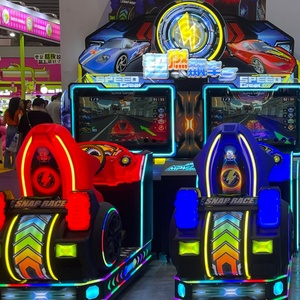 เครื่องเกมแข่งรถอาร์เคดคุณภาพสูงแบบสองคนเล่น รุ่นใหม่ ใช้เหรียญ จำลองการขับขี่ในเมือง ภาษาอังกฤษ กำลังลดราคา - Product Image 4