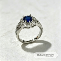 Bagues en laiton plaqué platine, pierres étincelantes élégantes pour les fêtes d'anniversaire, les mariages, les anniversaires de mariage, bijoux de mode, cadeaux