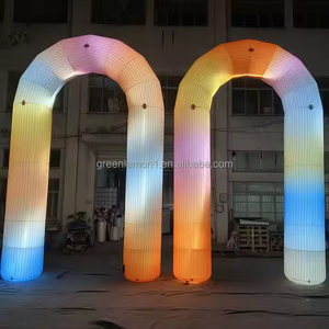 Tùy chỉnh Inflatable LED ánh sáng cổng tò vò cho tổ chức sự kiện, Inflatable RGB chiếu sáng cầu vồng vòm lối vào cho mở lễ - Product Image 6
