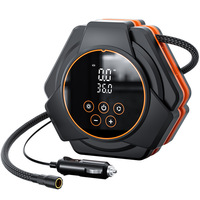 Gonfleur de pneus numérique sans fil portable, ABS, rechargeable, pompe à air électrique pour voiture, lumière LED, arrêt automatique, batterie 4000 mAh, certifié CE