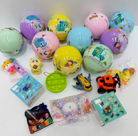 Mainan Kapsul Figurine Besar 100mm dengan Cangkang Transparan, Mainan Campuran Gachapon untuk Mesin Vending
