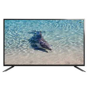 Televisores de tela plana 55 polegadas LED 4K UHD sistema doméstico inteligente tela cheia cores brilhantes android tv