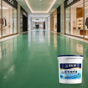 Duoshan Emerald Green Waterborne Epoxy Floor Coating Dust-proof High Gloss <b>Paint</b> for Indoor Floors Multi-Application Industrial - Product Image 3