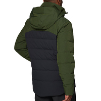 Veste de ski d'hiver de haute qualité pour homme, 100% polyester, coupe ajustée, personnalisée, chaude, imperméable, synthétique