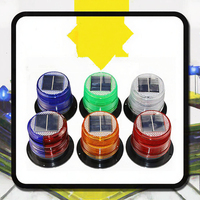 Feux de signalisation routière solaires, lampe ambre de circulation, lumière d'avertissement d'urgence à LED, portable, sans revêtement protecteur