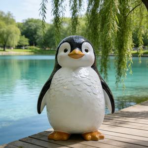 Escultura de Pingüino de Fibra de Vidrio de Tamaño Real para Jardín, Moderna, Ecológica, al Mejor <span class=keywords><strong>Precio</strong></span>, para Decoración del Hogar - Product Image 6