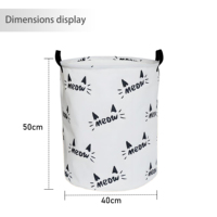 Panier à linge pliable en toile de polyester, grand panier à linge sale pliable avec logo personnalisé pour salon et salle de bain