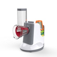 Trancheuse manuelle électrique multifonctionnelle pour légumes, mandoline, déchiqueteuse, 5 lames intérieures réglables, râpe domestique