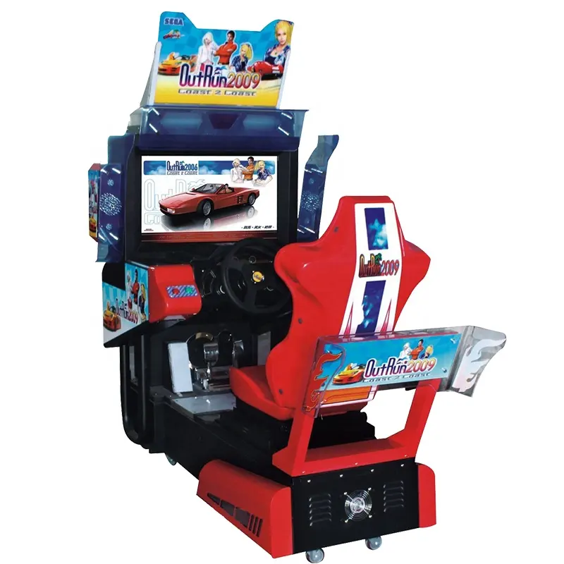 Münz betriebene Spiele Outrun 32 Zoll HD Video Arcade Cars 1 Spieler Hochwertige Autoren spiel maschine Outrun