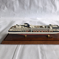 Décoration intérieure moderne personnalisée 3D résine artisanat édition spéciale modèle de bateau de croisière prix d'usine bateau